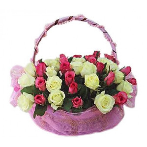 Meaningful Roses - 36 Stems In Basket